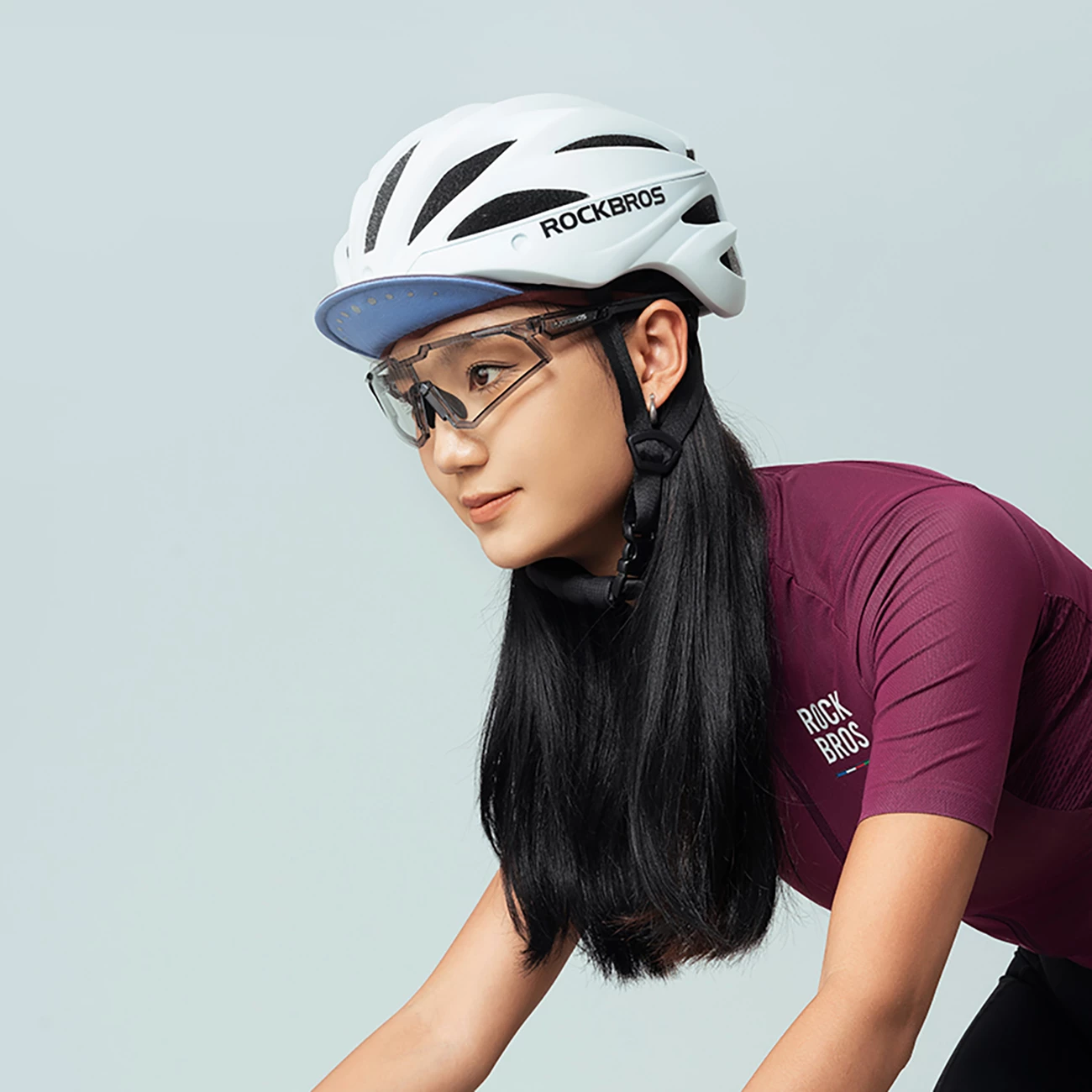 Kapelë çiklizmi Rockbros 18240007003 me visor, e kuqe