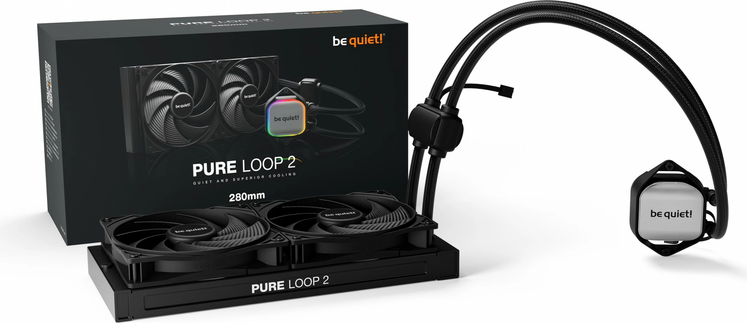 Kasë ftohëse Be Quiet! Pure Loop 2, 280mm, All-in-one, e zezë
