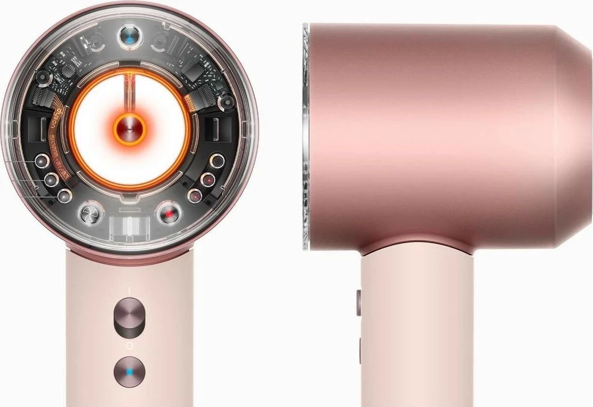 Tharëse flokësh Dyson Supersonic Nural Straight+Wavy, pastel pink/rose gold
