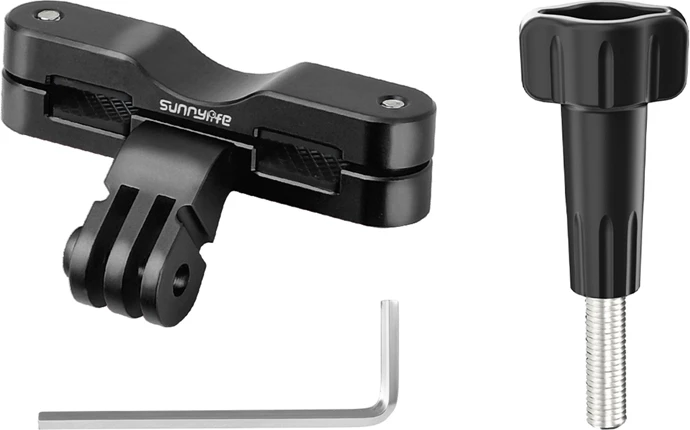 Mbajtës biçiklete Sunnylife ZJ942-D për kamera sportive Action 5 Pro/ Insta360 GO 3S/ GoPro 13, e zezë