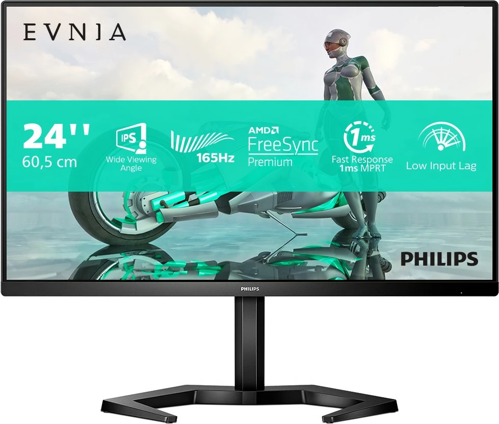 Monitor Philips 24M1N3200ZS, 23.8 inç, Full HD, 165Hz, VA, i zi