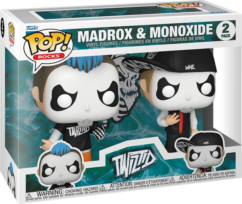 Figurine vinili Funko POP! Rocks Twiztid (Madrox & Monoxide), set 2 copë