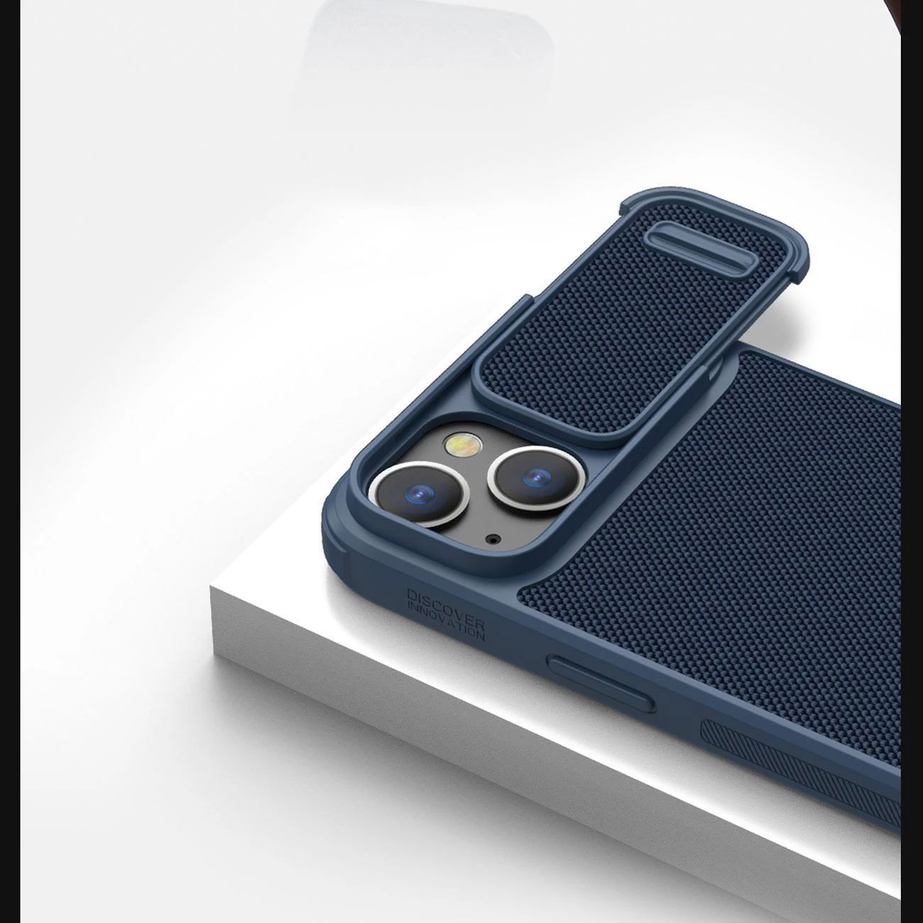 Mbështjellës Nillkin Textured S Case për iPhone 14, me kapak kamere, i zi