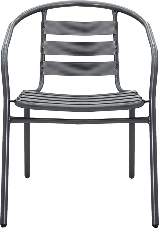 Karrige Tade metalike, ngjyrë gri e errët, 54x62x74cm