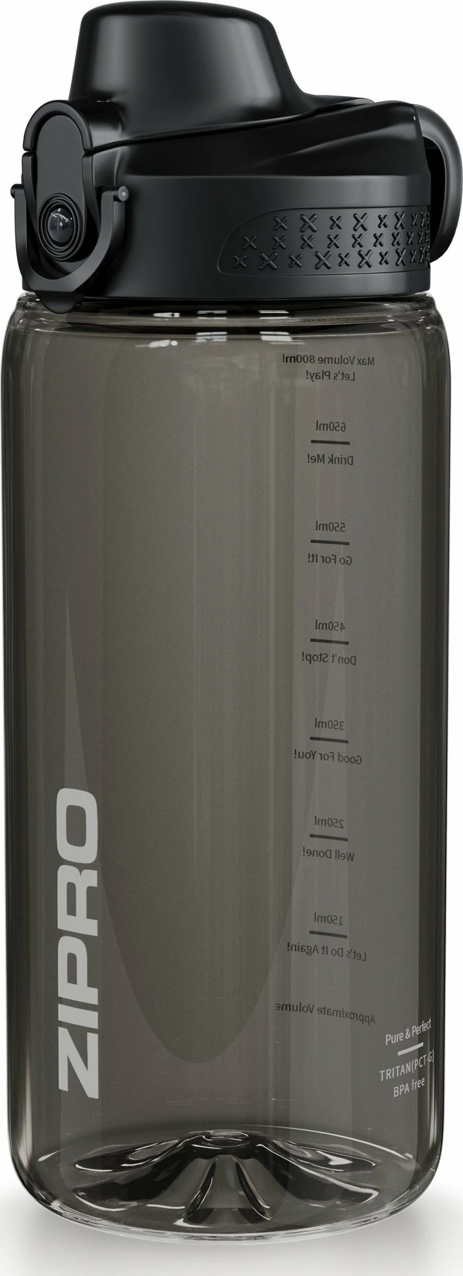 Shishe uji Zipro Water Bottle Tritan 800 ml, me sitë/strainer, BPA free, e zezë