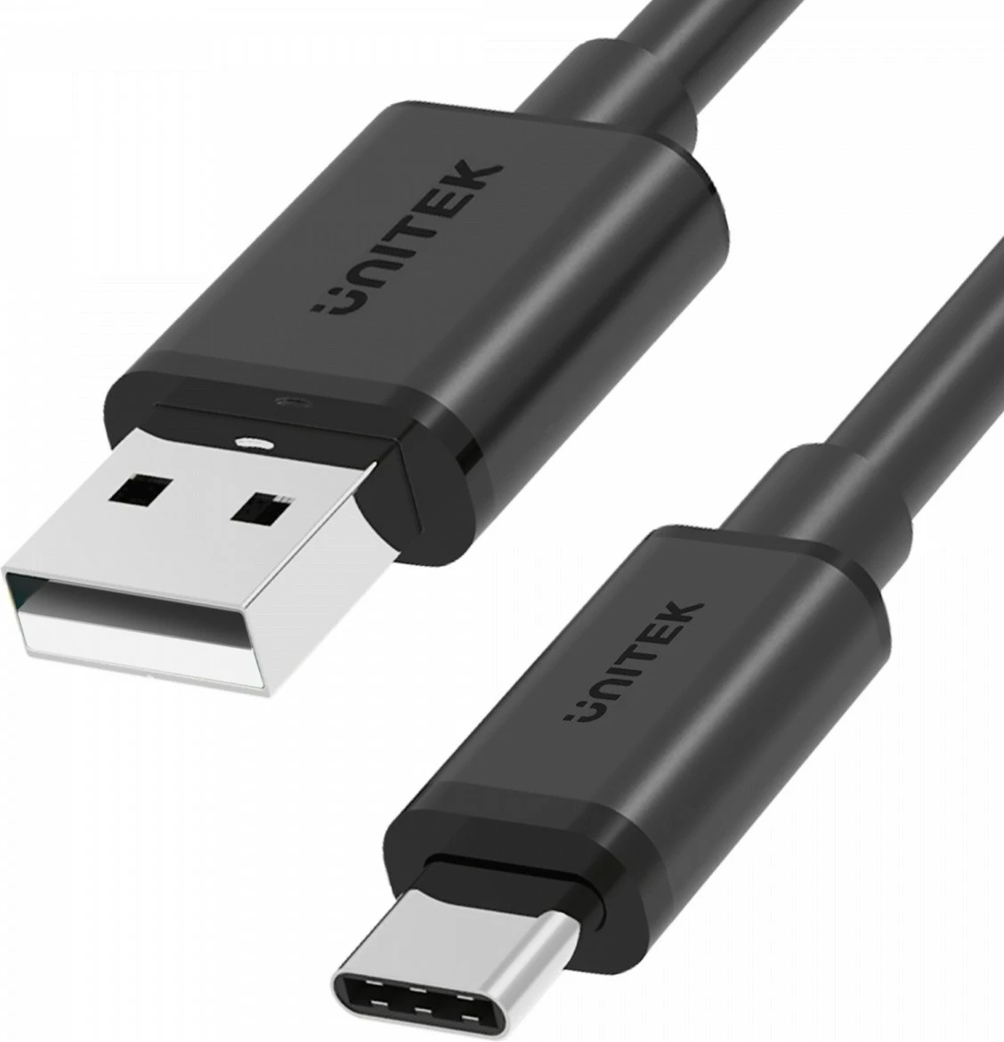 Kabllo USB-A në USB-C 2.0, Unitek C14068BK, 2 m, 480 Mbps, 15W, e zezë