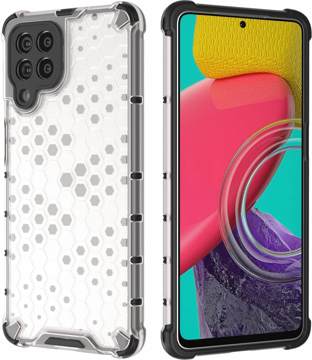 Mbështjellës Hurtel Honeycomb për Samsung Galaxy M53 5G, transparent
