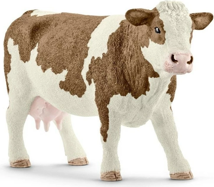 Figurinë loje Schleich Simmental, plastikë, shumëngjyrëshe