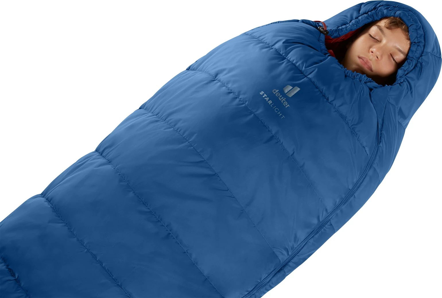 Thes gjumi Deuter Starlight për fëmijë, 130-170 cm, nightblue/redwood