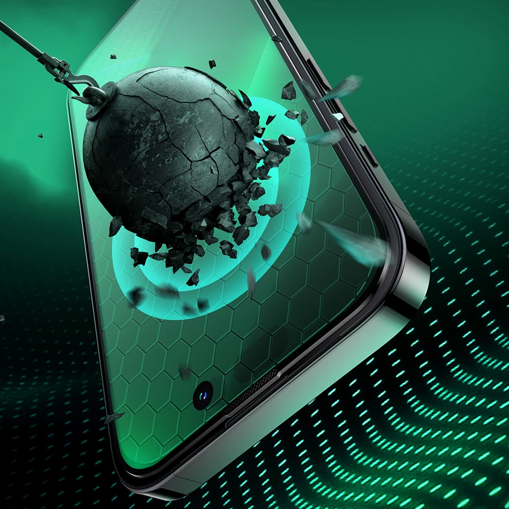 Xham mbrojtës Joyroom Knight, JR-G02, për iPhone 14 Pro, anti-blue light, Gjelbër