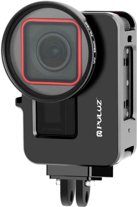 Kasë metalike Puluz PU966B për Insta360 Ace Pro/Ace, me filtër UV, e zezë