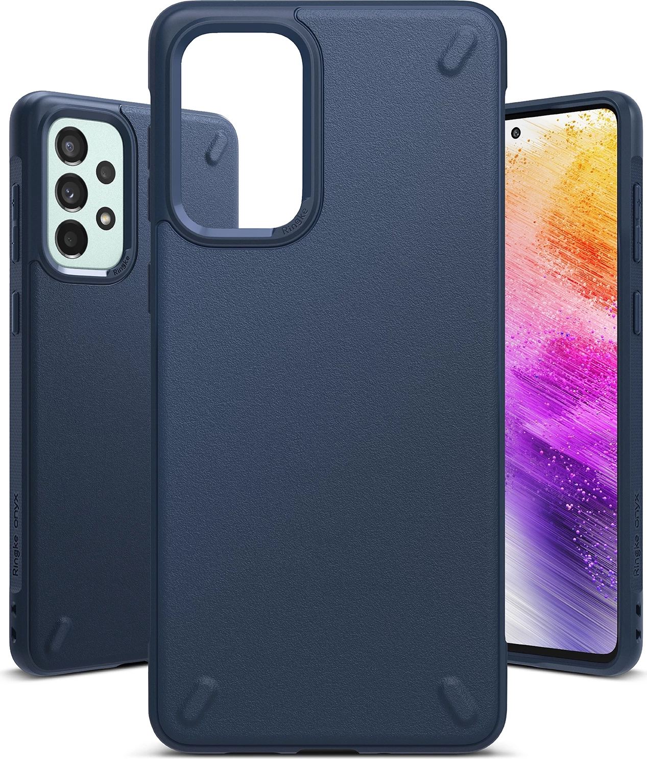 Mbështjellës Ringke Onyx për Samsung Galaxy A73, kaltër