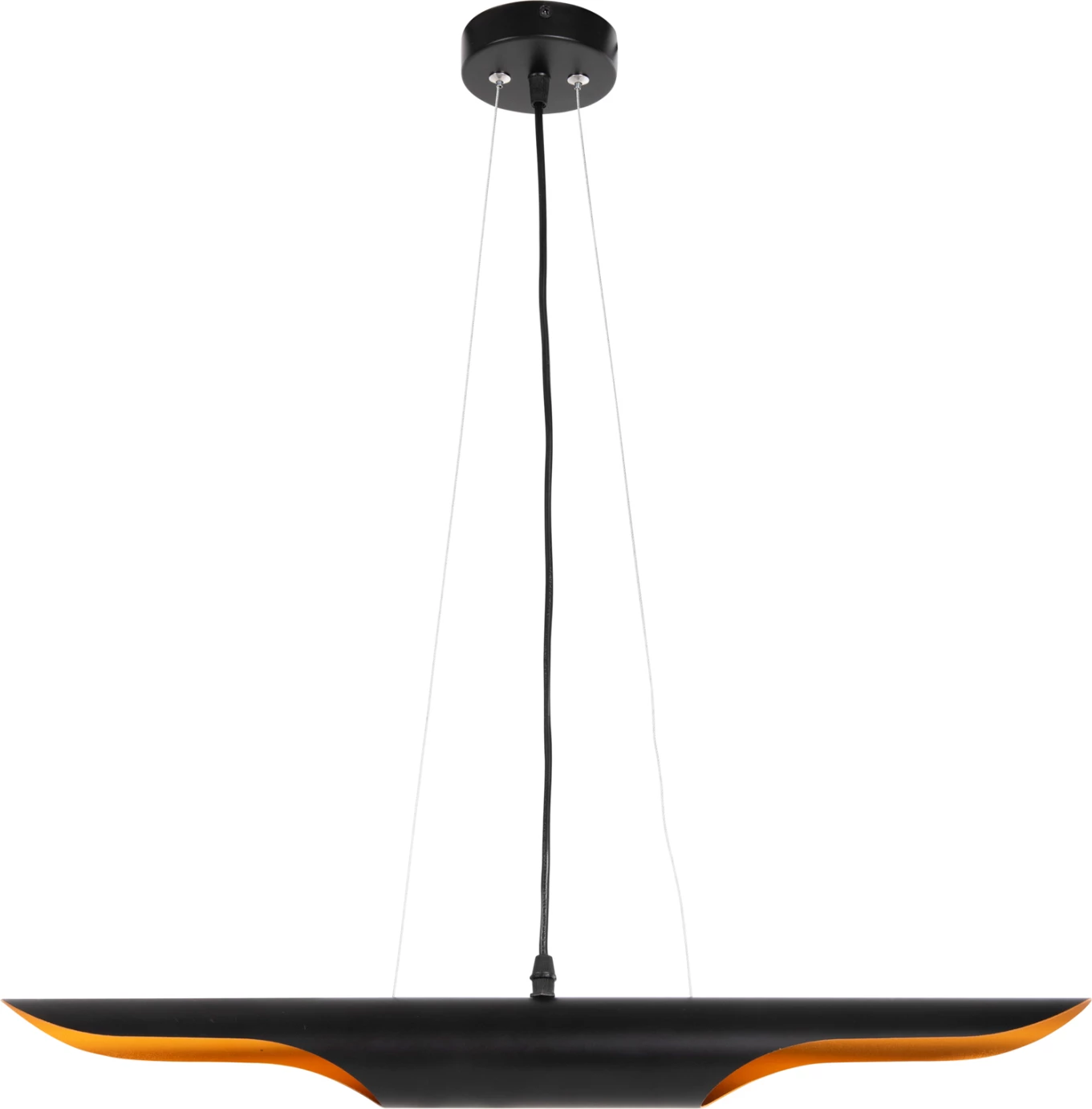 Llambë varëse tavani FH4172, metal i zi, tub-2 llamba, Φ6x60H cm