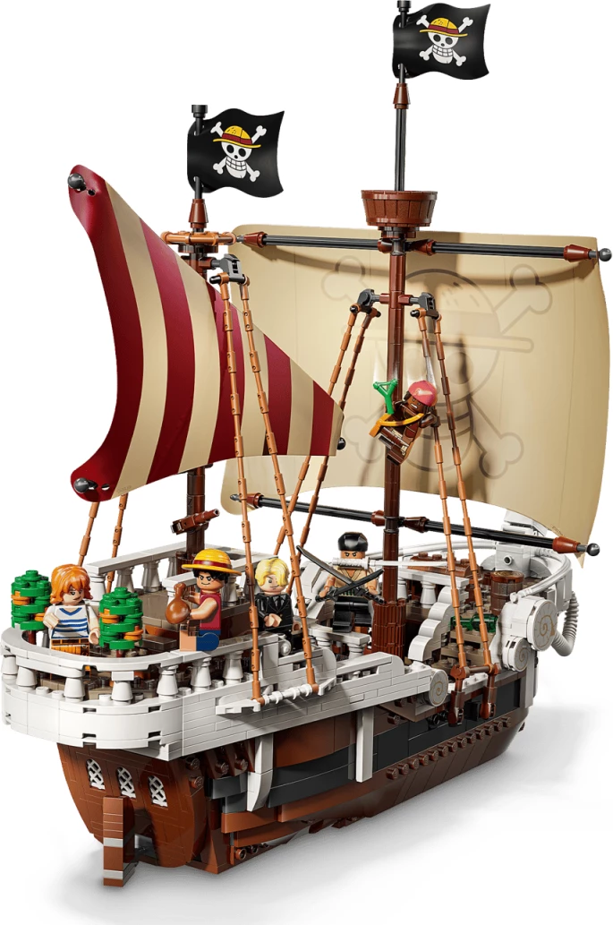 Set ndërtimi LEGO One Piece The Going Merry Pirate Ship 75639, 1376 copë, 5 minifigura