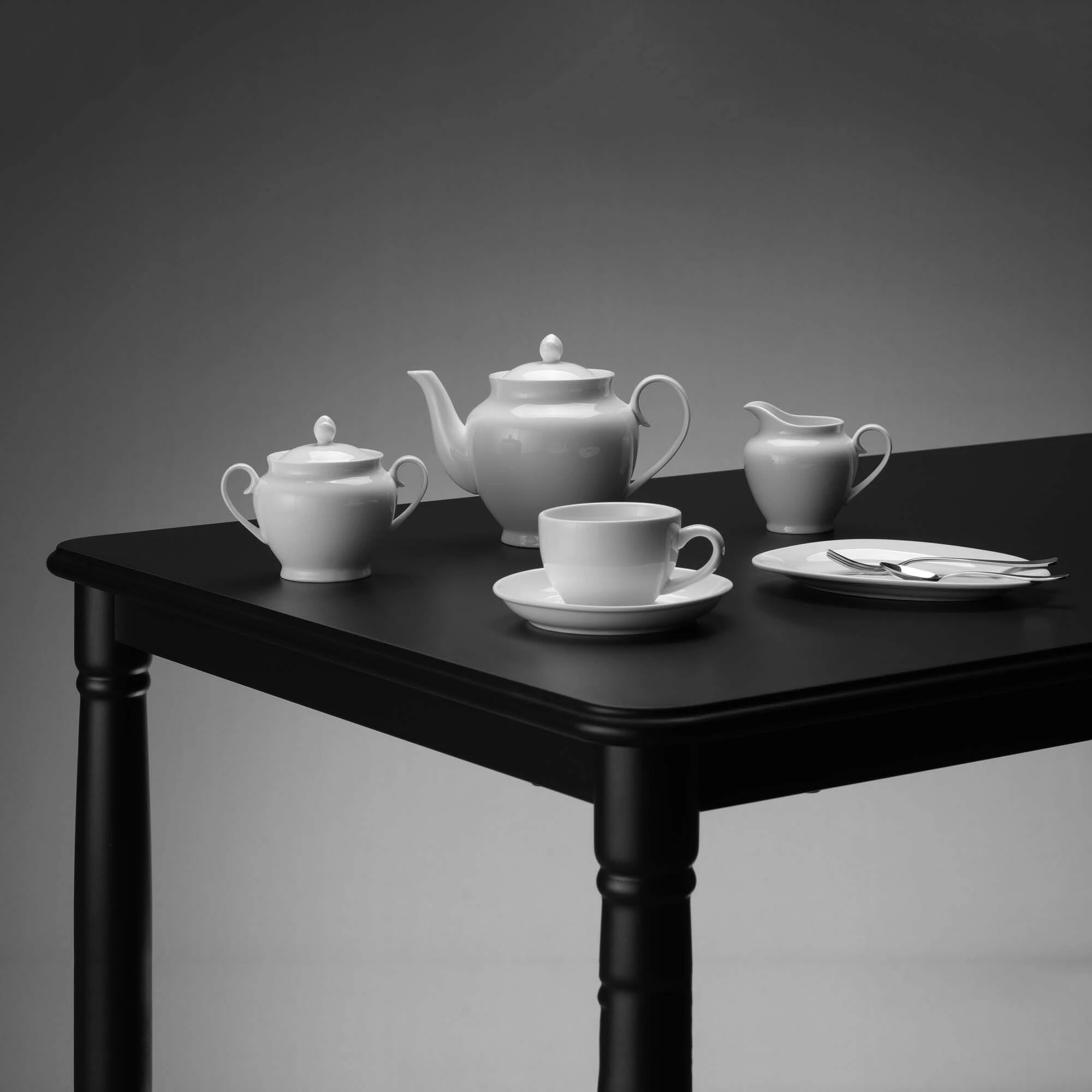 Nënfilxhan porcelani Fine Dine Pure Crema 160 mm, set 12 copë, krem