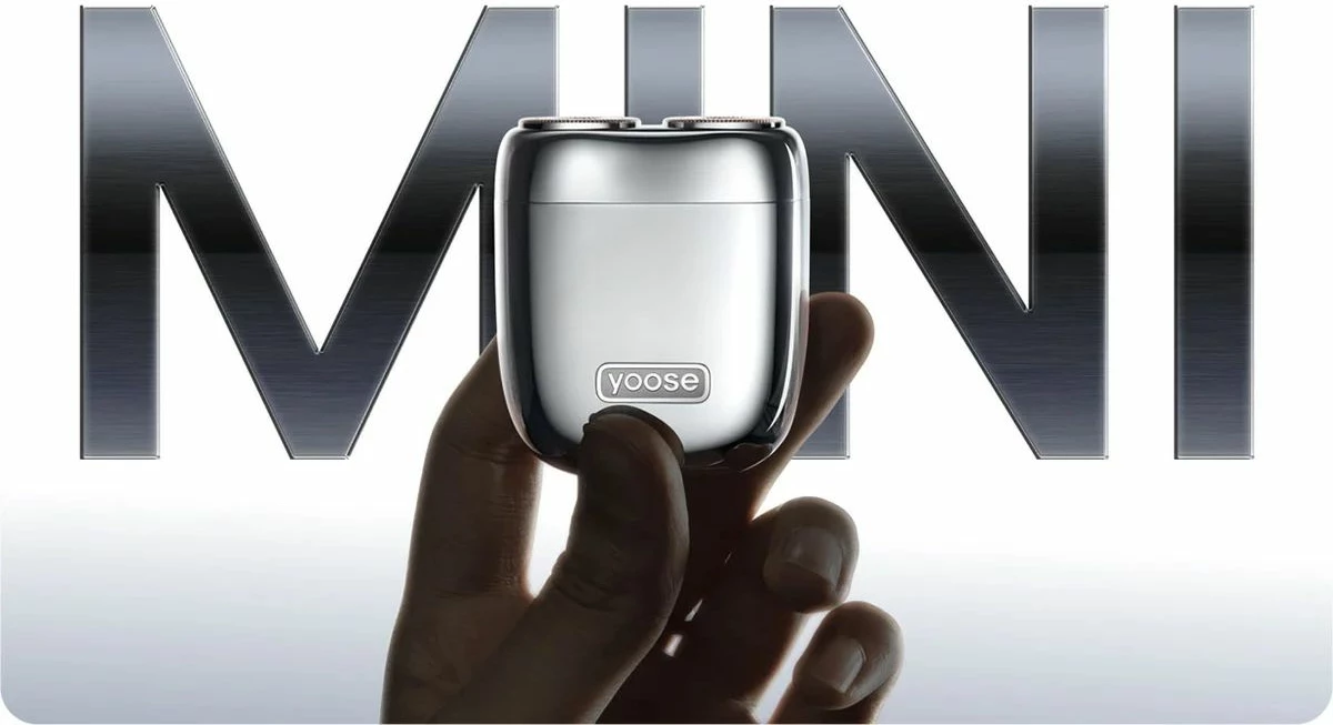Makinë rroje Yoose Mini 2.0, USB-C, IPX7, 8000 rpm, e verdhë, set me çantë dhe kabllo