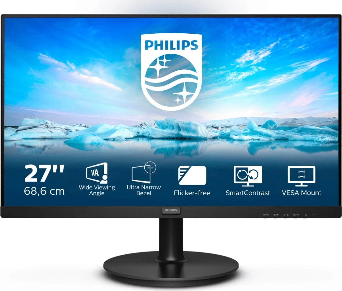 Monitor Philips V Line 271V8L/00, 27", Full HD, i zi