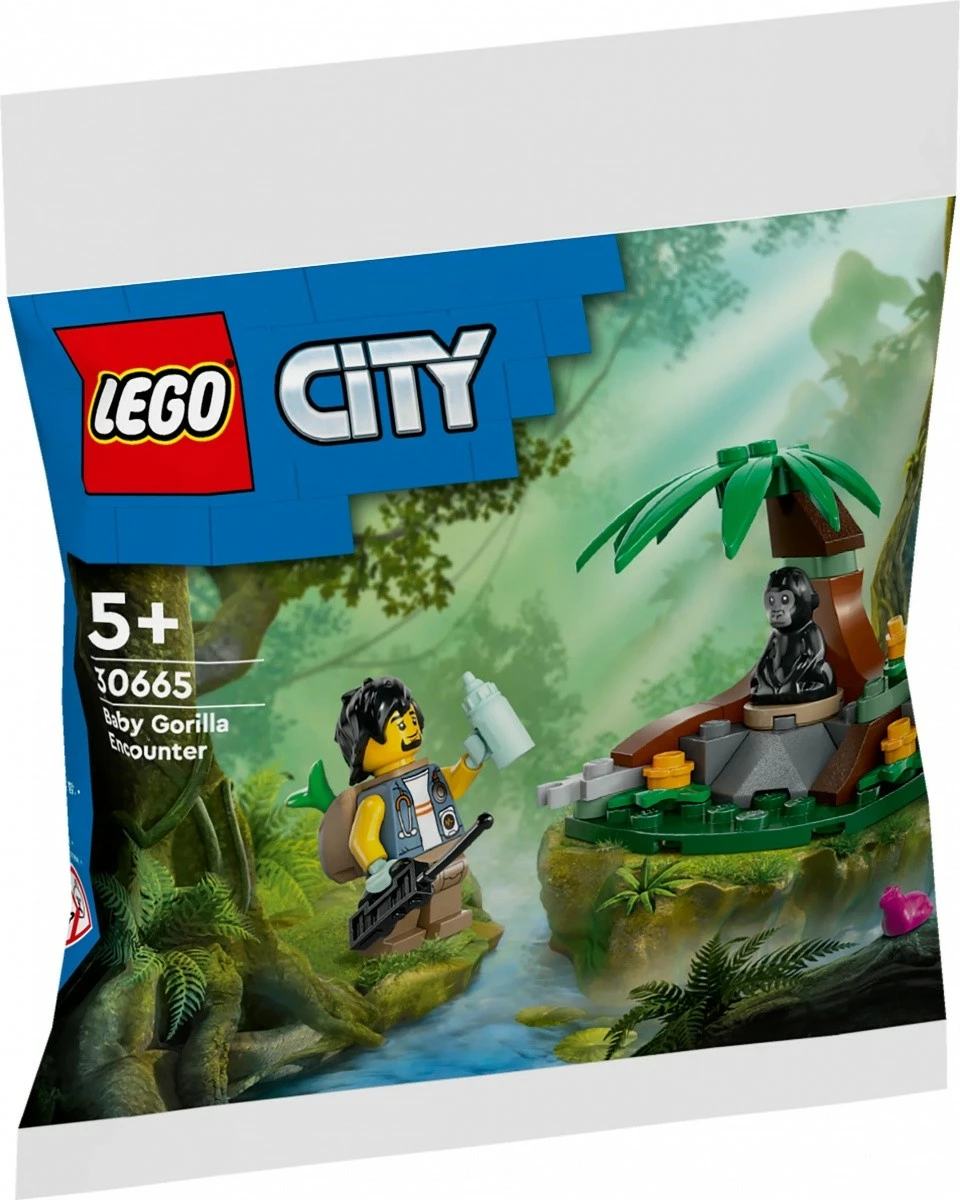 Set lodrash LEGO City 30665 Encounter with a Little Gorilla, 34 pjesë, plastikë