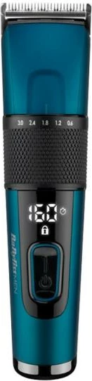 Makinë rroje flokësh, BaByliss E990E, tehe çelik japonez, bateri Li-ion 160 min, 45 gjatësitë 0.6–28 mm, blue/black