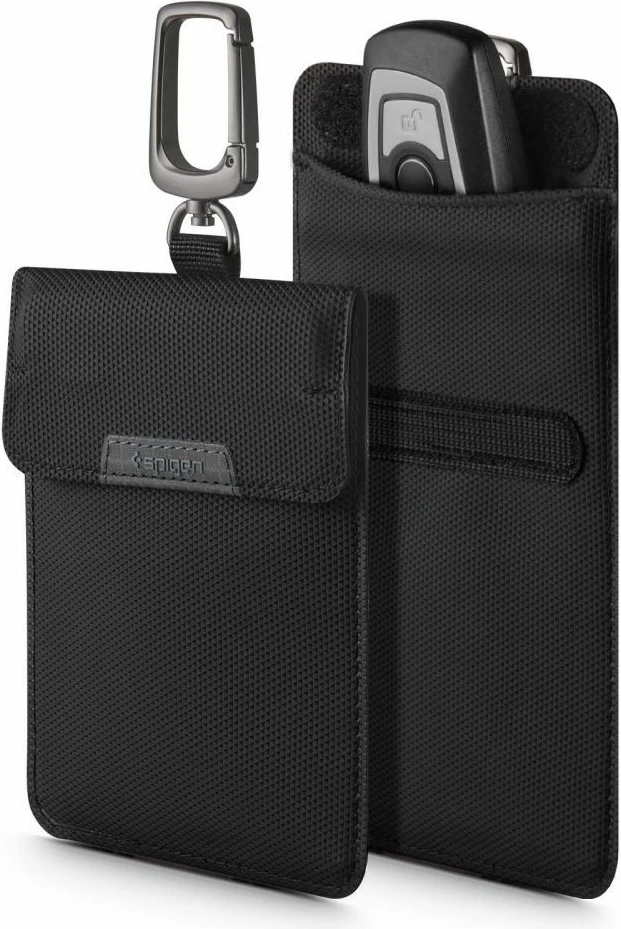 Mbështjellës anti-vjedhje Spigen, 19919-0, për çelësa Keyless RFID, i zi