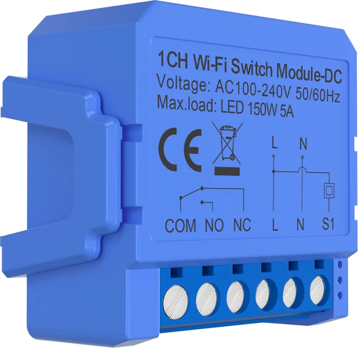 Switch Wi‑Fi Avatto WSM16-DC-1 1 kanal kontakt i thatë DC, Tuya Smart Life