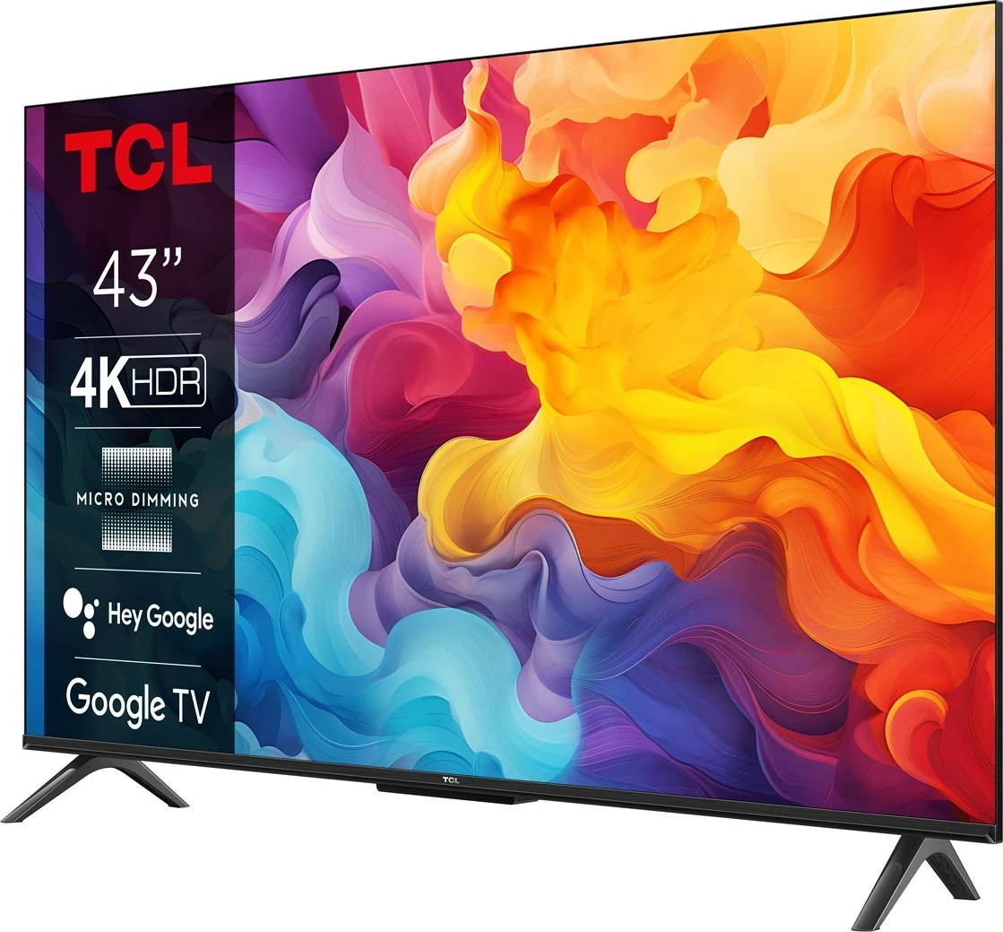 Televizor LED TCL 43P655, 43", 4K Ultra HD, Google TV, i zi