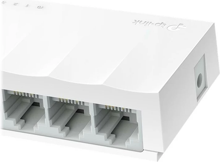 Switch, TP-Link, LS1005, 5 porta 10/100 Mbps, desktop pa ventilator, e bardhë