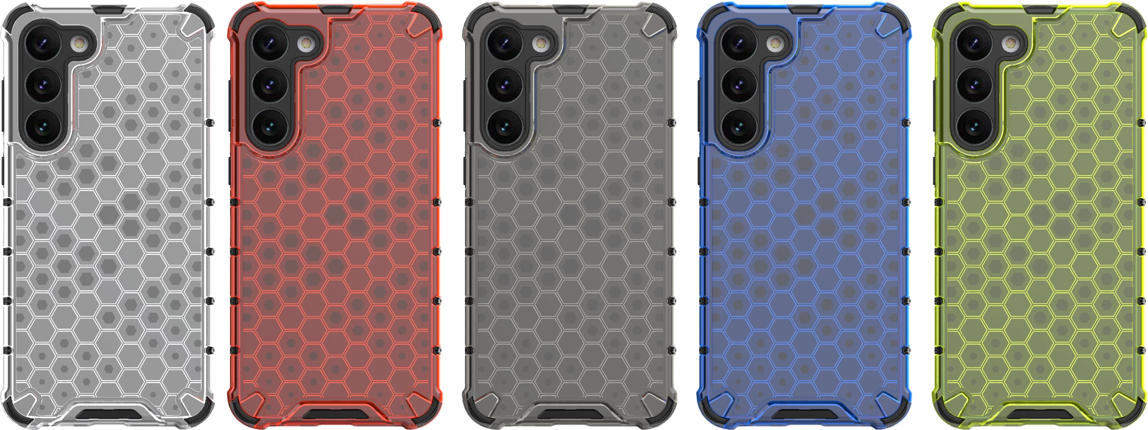 Mbështjellës Hurtel Honeycomb për Samsung Galaxy S23+, transparent