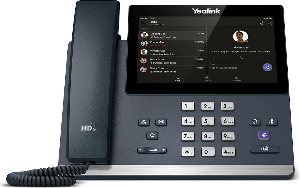 Telefon IP Yealink MP56, Ekipet, Ekran 7", Gri