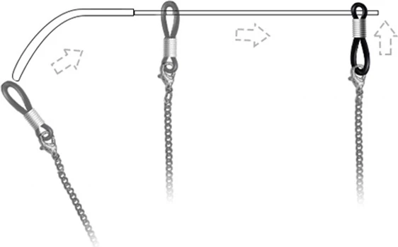 Zinxhir për syze Hurtel me rruaza, portokalli