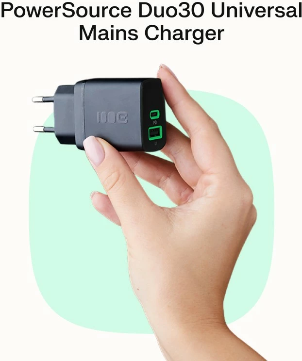 Karikues murale, Green Cell, CHARB-GC-30C-B, 30W PD USB-C 1 port, i zi