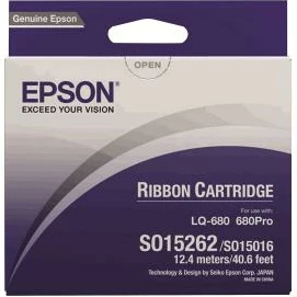 Shirit printeri, Epson, C13S015262, 12.4 m, për LQ-680/680Pro, 2 milion karaktere, i zi