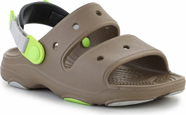 Sandale për fëmijë Crocs All-Terrain Jr, ngjyrë kafe