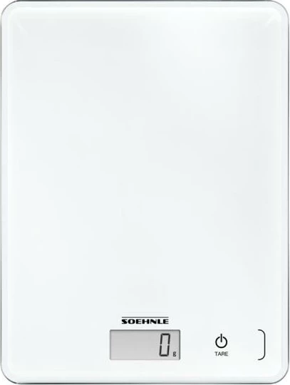 Peshore kuzhine, Soehnle, Page Compact 300 (61501), digjitale, e hollë, e bardhë