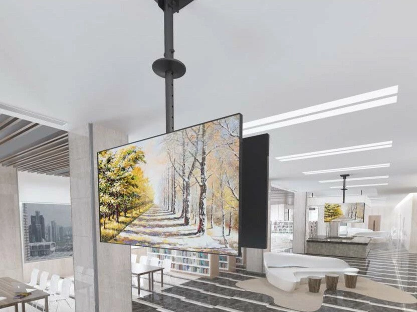 Mbajtës tavani për TV dual Equip, 32-65 inç, 80 kg, i zi