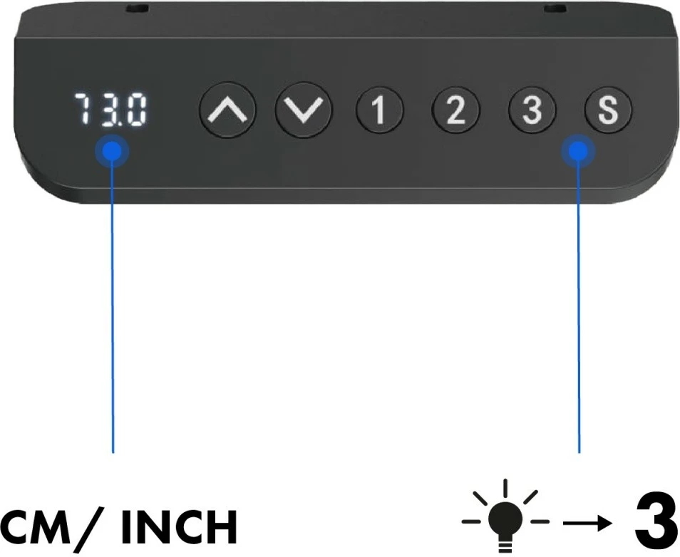 Tavolinë elektrike Ergo Office ER-400W, e bardhë