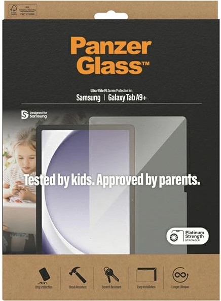 Xham mbrojtës PanzerGlass Ultra-Wide Fit për Samsung Galaxy Tab A9 Plus 11"