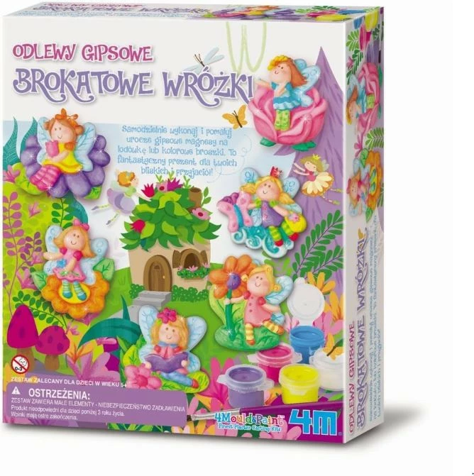 Set DIY zanash prej gipsi 4m, 6 figura, multikolor