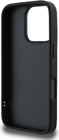 Mbështjellës Guess Quilted Metal për iPhone 16 Pro, i zi