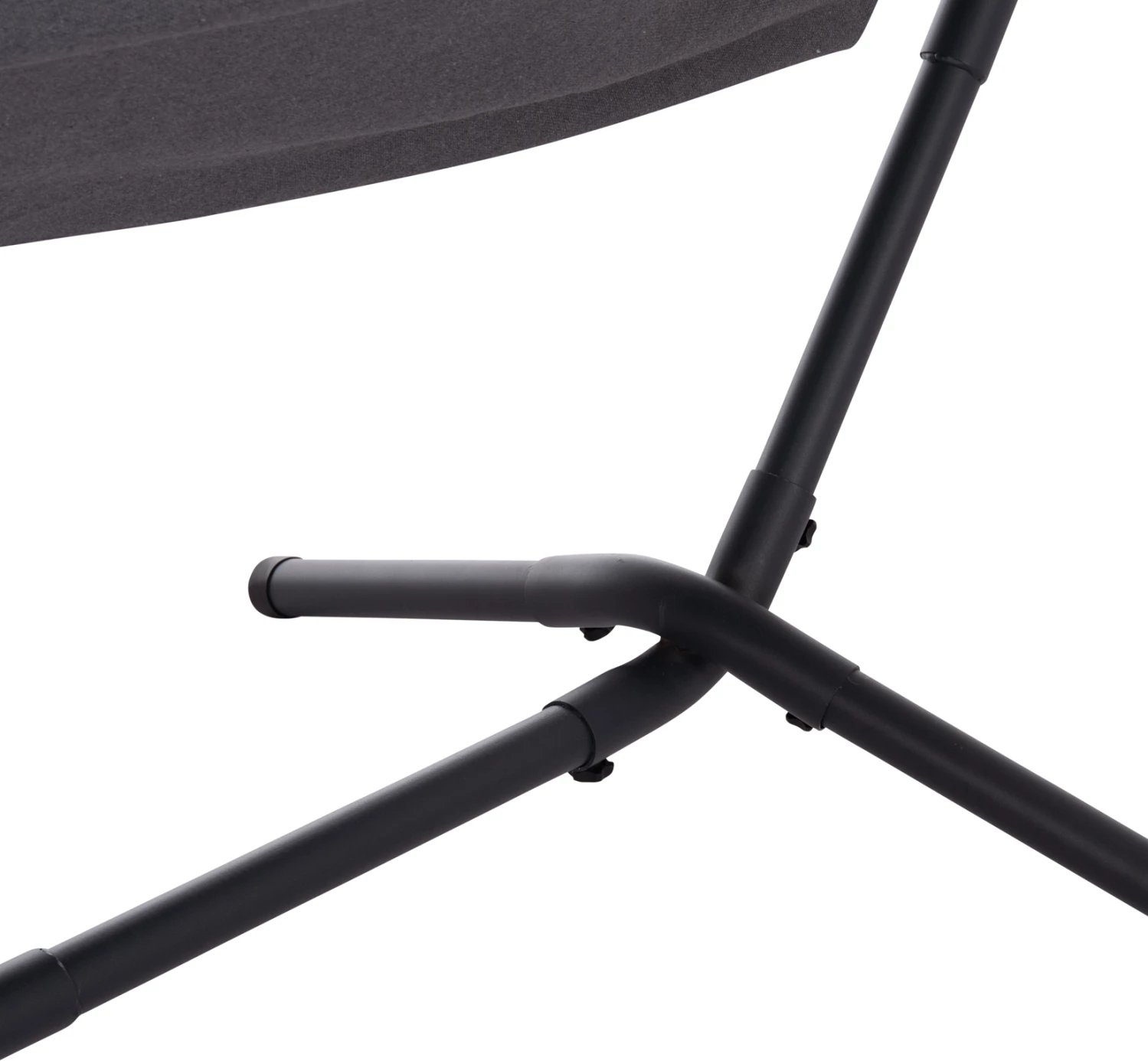 Hamake CRAVE, kornizë metalike antracit, pëlhurë gri e errët, 265x93x105cm