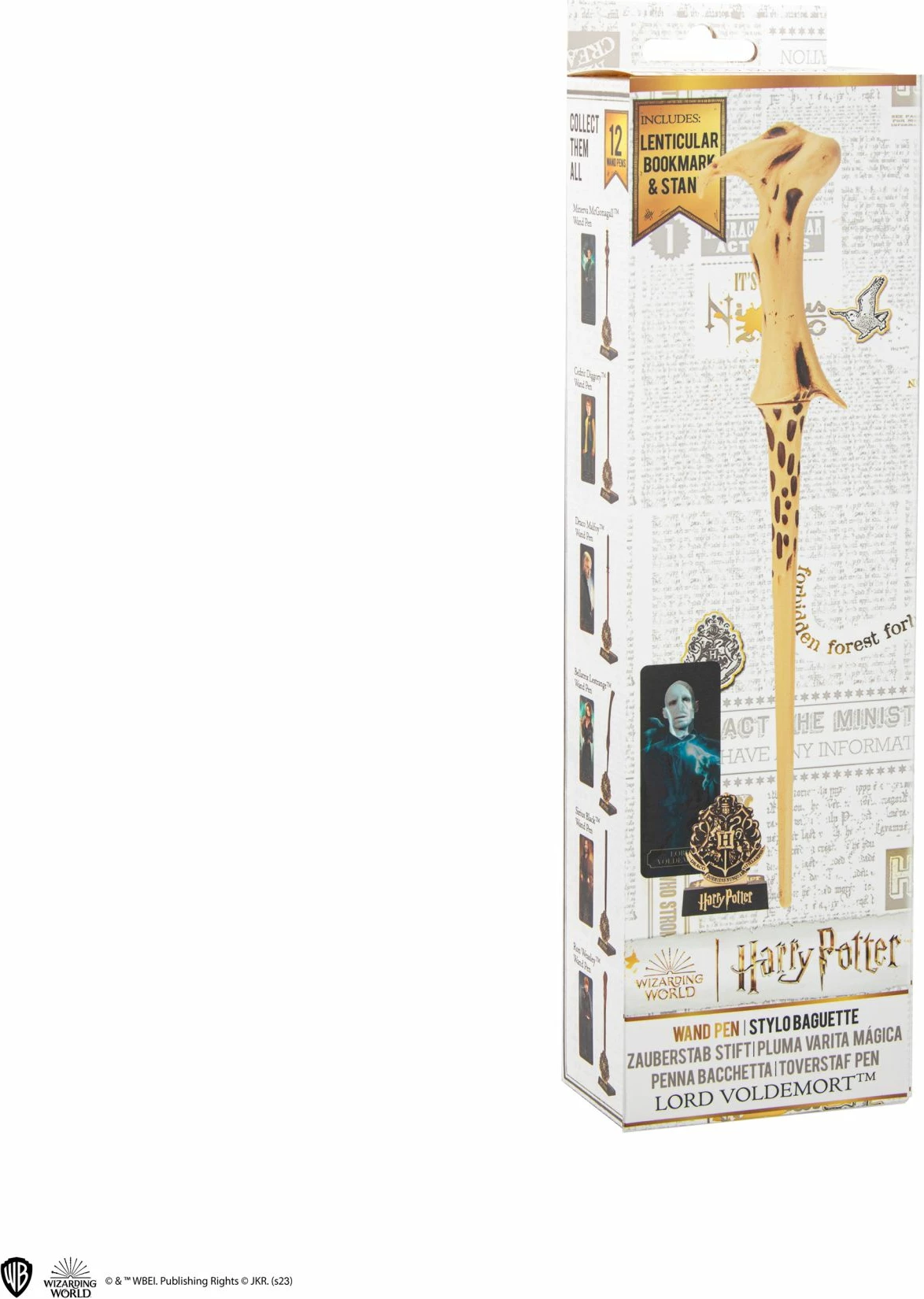 Stilolaps Cinereplicas Lord Voldemort (Harry Potter) 25.2 cm, set me mbajtëse dhe badge (në kuti)