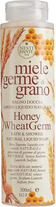 Sapun i lëngshëm për trup Nesti Dante Honey Wheat Germ Bath & Shower për femra, 300ml