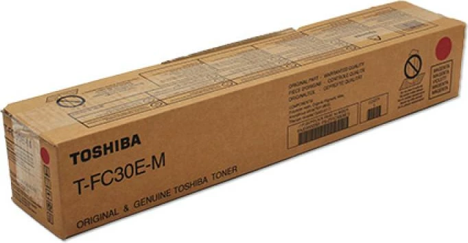 Toner, Toshiba, T-FC30E-M (T-FC30EM) 6AJ00000283, për e‑Studio 2050C/2051C/2550C/2551C, rendiment deri 24,000 faqe, magenta