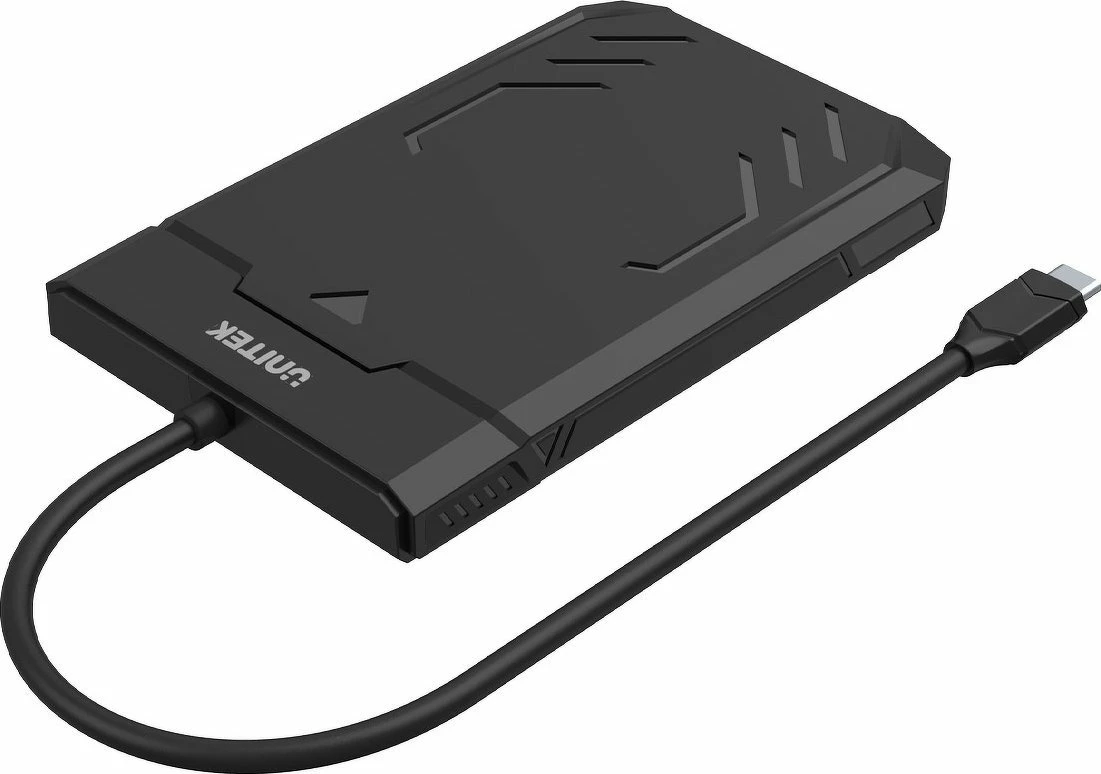 Kasë e jashtme për HDD/SSD 2.5" Unitek DiskGuard Raiden Y-3036A USB-C 5Gbps SATA III UASP, e zezë