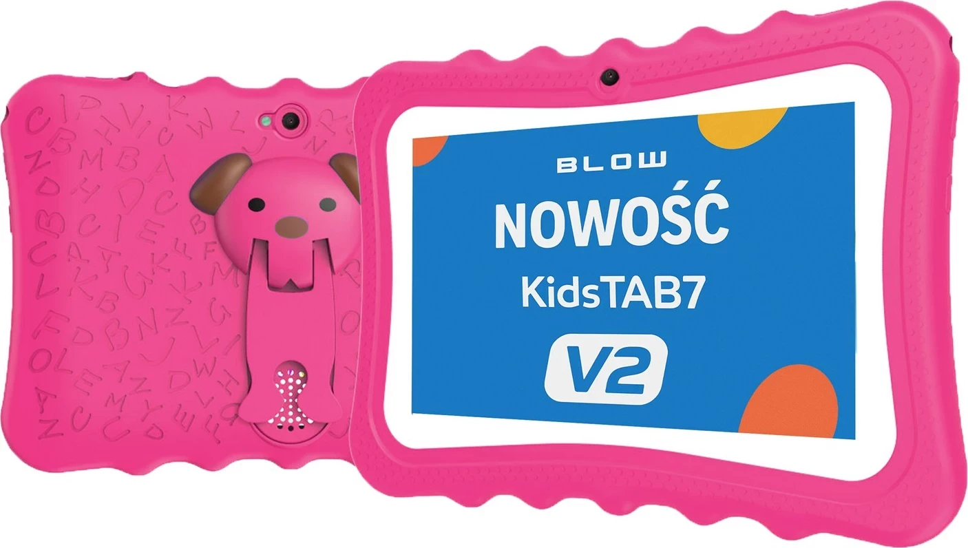 Tablet BLOW KidsTAB7 V2, 7", 4/32GB, Android, rozë me mbështjellës