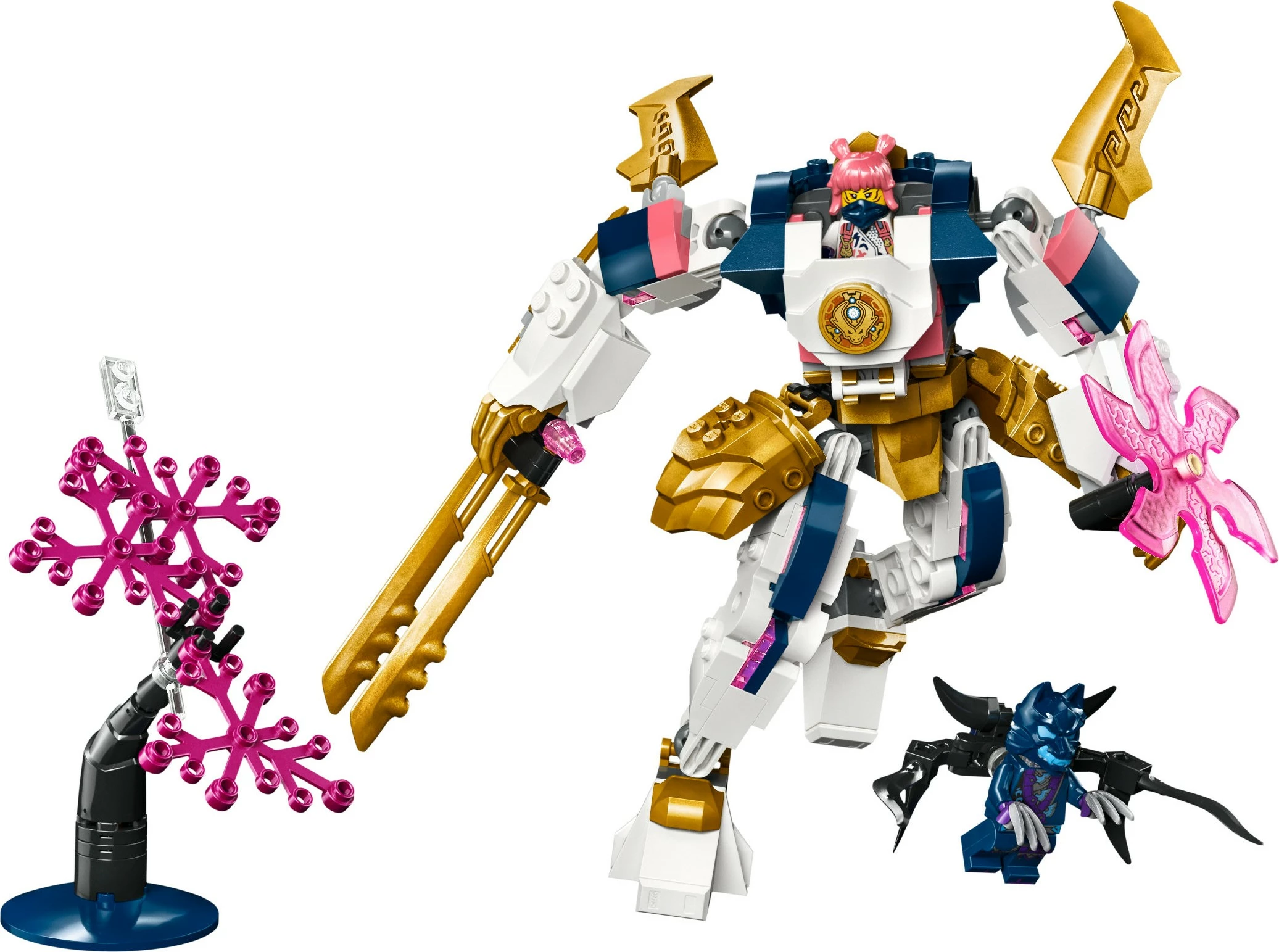 Set ndërtimi LEGO Sora's Elemental Tech Mech, 209 pjesë, shumëngjyrësh