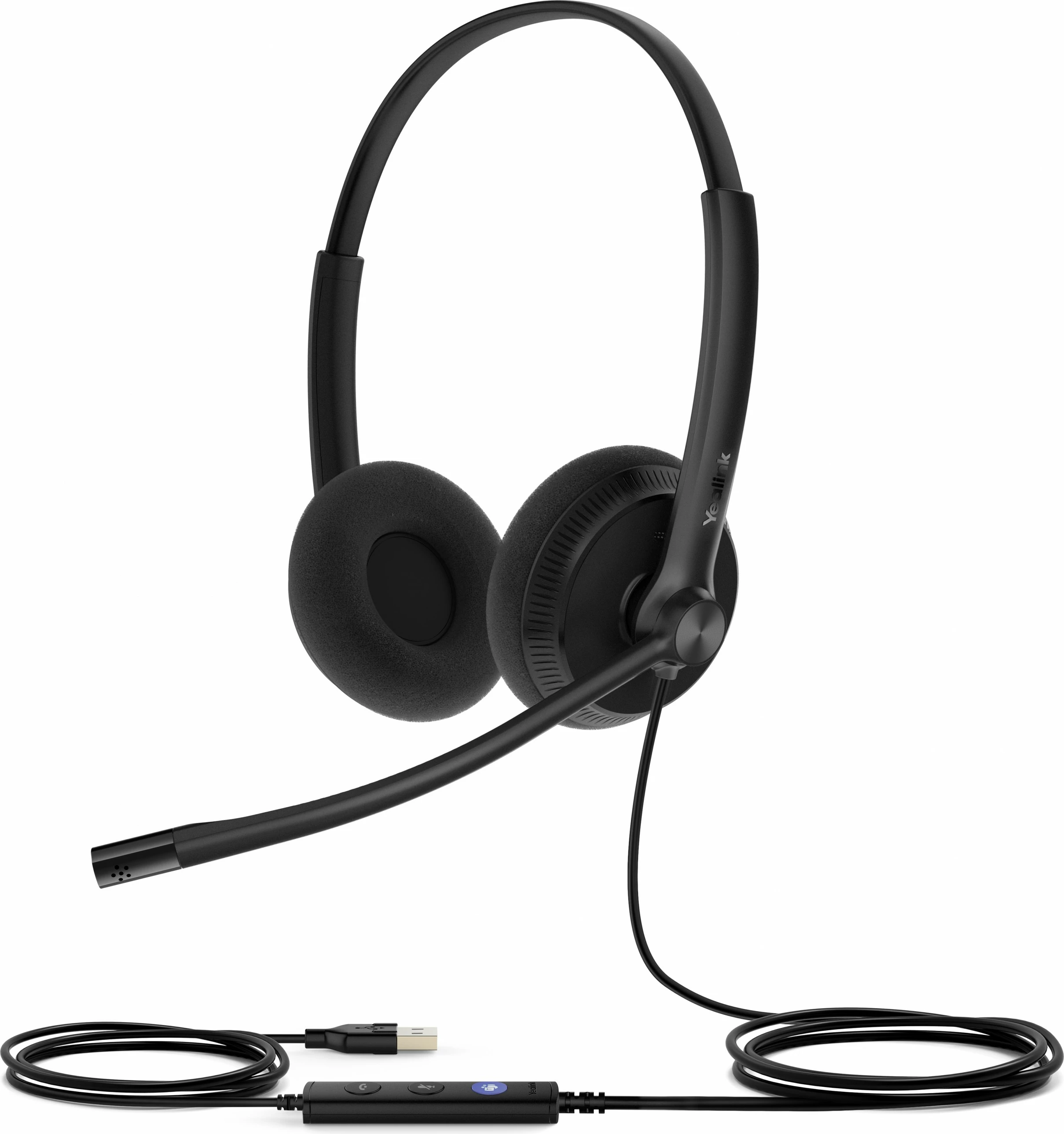 Kufje Yealink UH34 Lite Dual Teams, USB-C/A, binaurale, e zezë