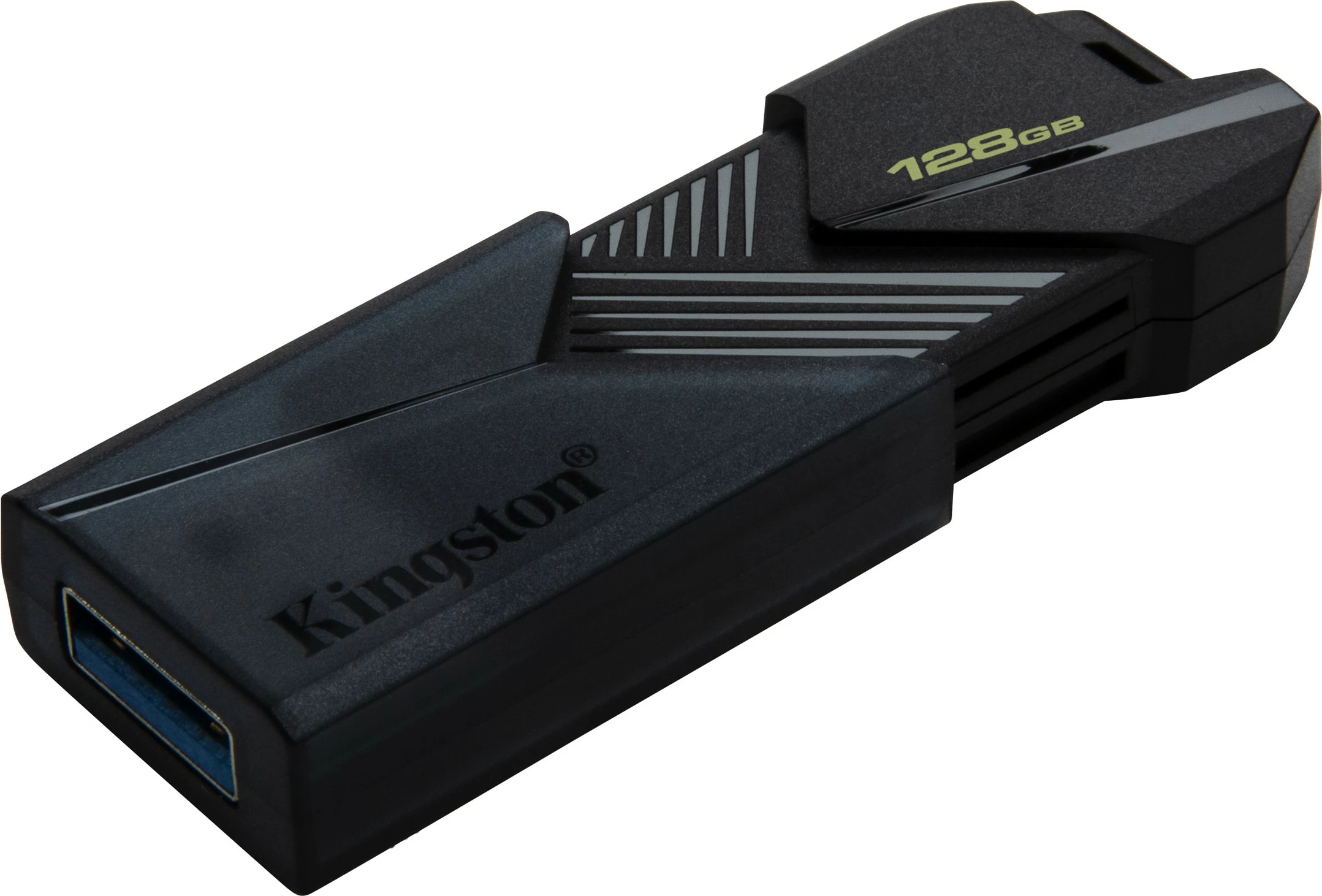 USB Kingston DataTraveler Exodia Onyx, 128GB, USB 3.2, e zezë