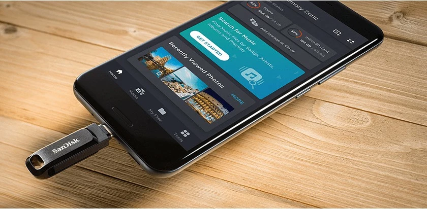 USB SanDisk Ultra Dual Drive Go, 256 GB, USB Type-A / USB Type-C, 3.2 Gen 1, 150 MB/s, E zezë