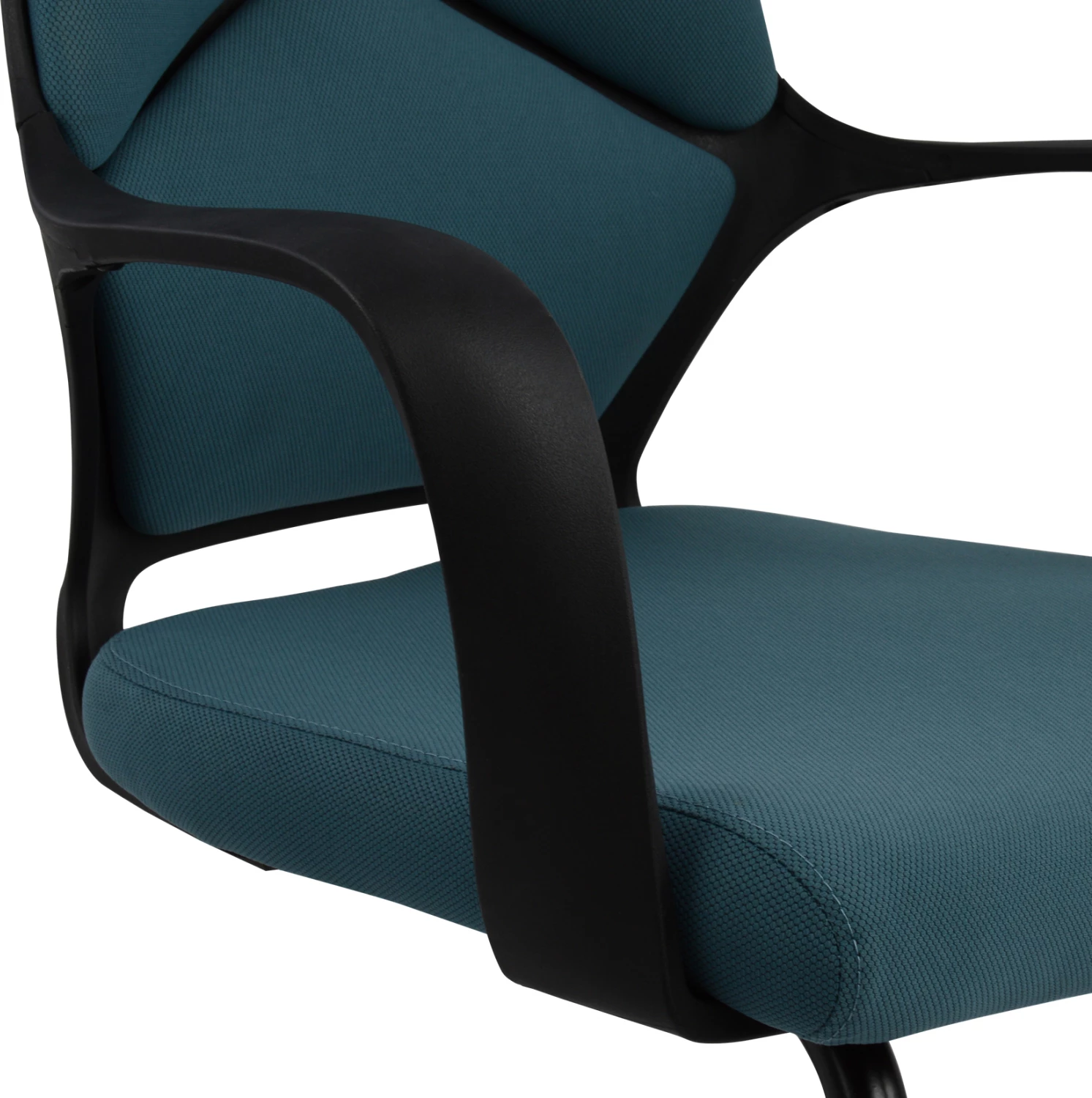 Karrige konferencash FH0168.06, e zezë/blu, 63,5x59x94,5 cm
